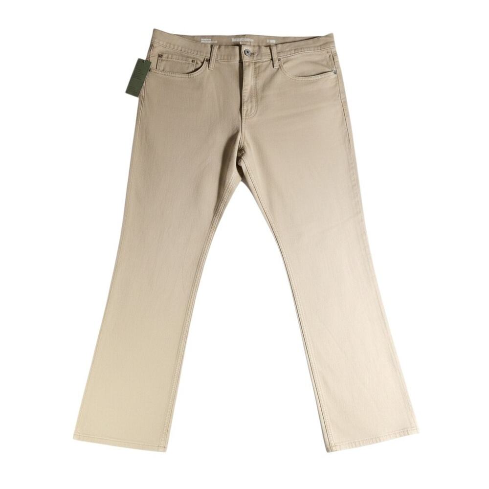 NWT Goodfellow‎ & Co Jeans Mens 40x32 Beige Athletic Tapered Total Flex Stretch